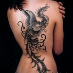 Phoenix tetoválás absztrakció - fotó a kész tetoválásról 11022016 -ból 3