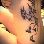 Phoenix tetoválás absztrakció - fotó a kész tetoválásról 11022016 -ból 6