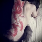 Főnix tetoválás tűzön - fotó a kész tetoválásról 11022016 -ból 3