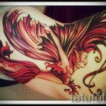 Főnix tetoválás tűzön - fotó a kész tetoválásról 11022016 -ból 6