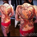 Főnix tetoválás lányoknak - fotó a kész tetoválásról 11022016 -ból 7