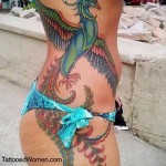 Főnix tetoválás az oldalán - fotó a kész tetoválásról 11022016 -ból 3