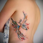 Főnix tetoválás az oldalán - fotó a kész tetoválásról 11022016 -ból 6