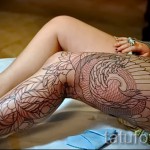 Phoenix tetoválás a lábán - fotó a kész tetoválásról 11022016 10