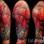 Főnix ujjú tetoválás - fotó a kész tetoválásról 11022016 -ból 1