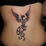 Főnix tetoválás a hátsó fotón - fotó a kész tetoválásról 11022016 -ból 4