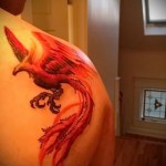 feu de tatouage phoenix - une photo du tatouage fini sur 11022016 1