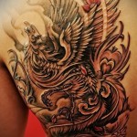 phoenix tatouage sur le dos - une photo du tatouage fini 11022016 2