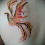 Phoenix Tätowierung Aquarell - Foto des fertigen Tätowierung 11022016 1