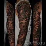 Phoenix Tätowierung Ärmel - ein Foto des fertigen Tätowierung auf 11022016 1