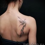 Phoenix Tätowierung auf der Rückseite des Fotos - das Foto des fertigen Tätowierung 11022016 1