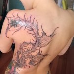 Phoenix Tätowierung auf der Seite - ein Foto des fertigen Tätowierung 11022016 3