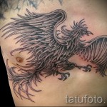Phoenix Tätowierung auf seiner Brust - ein Foto des fertigen Tätowierung 11022016 2