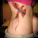 Phoenix Tätowierung für Mädchen - ein Foto des fertigen Tätowierung auf 11022016 2
