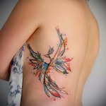 Főnix tetoválás lányoknak - fotó a kész tetoválásról a 11022016 telefonon 3