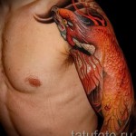 Főnix tetoválás a karján - fotó a kész tetoválásról 11022016 2