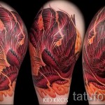 Főnix tetoválás a karján - fotó a kész tetoválásról 11022016 3