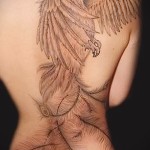 Főnix tetoválás a hátán - fotó a kész tetoválásról 11022016 1