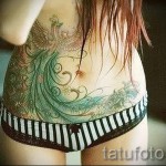 Főnix tetoválás a gyomrán - fotó a kész tetoválásról 11022016 1