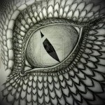 Скица за татуировка на очите 10