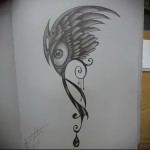 Скица за татуировка на очите 18