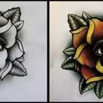 Скица за татуировка на очите 21