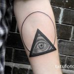 a mindent látó szem a háromszög tetoválásában - fotók a kész tetoválásról 13052016 2