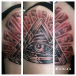 mindent látó szem egy háromszög tetoválásban - fotó a kész tetoválásról 13052016 -ból 3