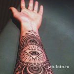 szem tetoválás háromszögben az alkaron - fotó a kész tetoválásról 13052016 -ból 6