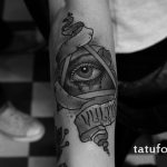 szem tetoválás háromszögben az alkaron - fotó a kész tetoválásról 13052016 -ból 7