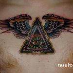szem tetoválás háromszögben szárnyakkal - fotó a kész tetoválásról 13052016 -ból 3