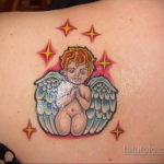 Kis kerub tetoválás lányoknak 2019.09.26. №011 -kerub tetoválás