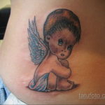 Kis kerub tetoválás egy lánynak 2019.09.26. №006 -kerub tetoválás