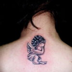 Kis kerub tetoválás lányoknak 2019.09.26. №001 -kerub tetoválás