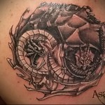 yin yang tetoválás