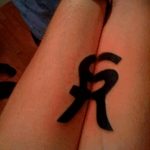 foto Tatoverings initialer fra 19.06.2018 №210 - initialer for tatoveringer -