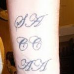 foto Tatovering initialer fra 19.06.2018 №119 - initialer tatovering -