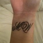 foto Tatoverings initialer fra 19.06.2018 №173 - initialer tatovering -