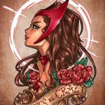 Tattoo Superhero Scarlet Witch 15.01.2020 №001 -Marvel Tattoo-