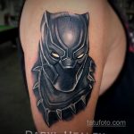 Superhelt tatovering Black Panther 15/01/2020 №003 -Marvel Tattoo-