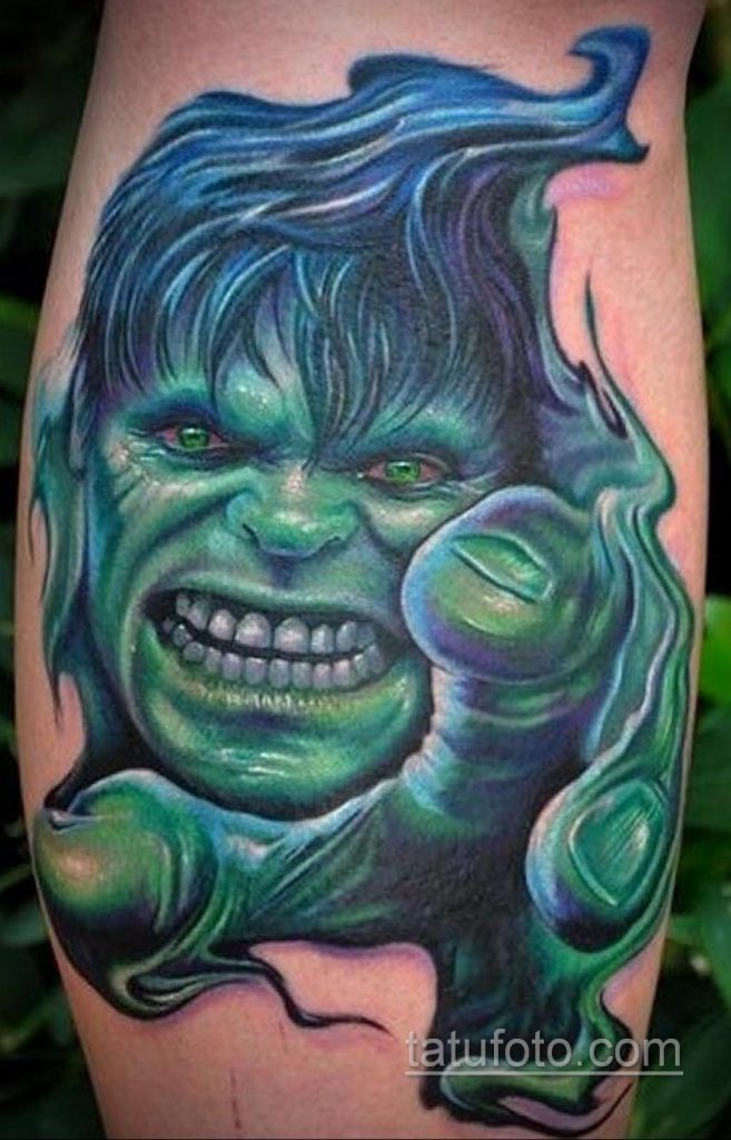 Superhelt tatovering Hulk 15.01.2020 №008 -Marvel Tattoo-