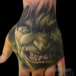 Superhelt tatovering Hulk 15.01.2020 №004 -Marvel Tattoo-