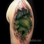 Superhelt tatovering Hulk 15.01.2020 №010 -Marvel Tattoo-
