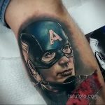 Superhelt tatovering Captain America 15/01/2020 №026 -Marvel Tattoo-