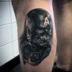 Superhelt tatovering Captain America 15/01/2020 №040 -Marvel Tattoo-