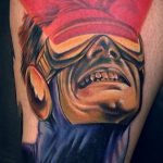 Superhelt tatovering Cyclops 15.01.2020 №001 -Marvel Tattoo-