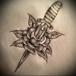 vázlat a tetoválás tőréről