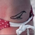 bálna tetoválás a combon - a kész tetoválás fotóváltozata 14072016 -ból 1