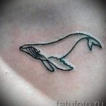 bálna tetoválás a kulcscsonton - a kész tetoválás fotóváltozata 14072016 -ból 1