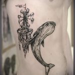 bálna tetoválás a bordákon - a kész tetoválás fotóváltozata 14072016 -ból 2